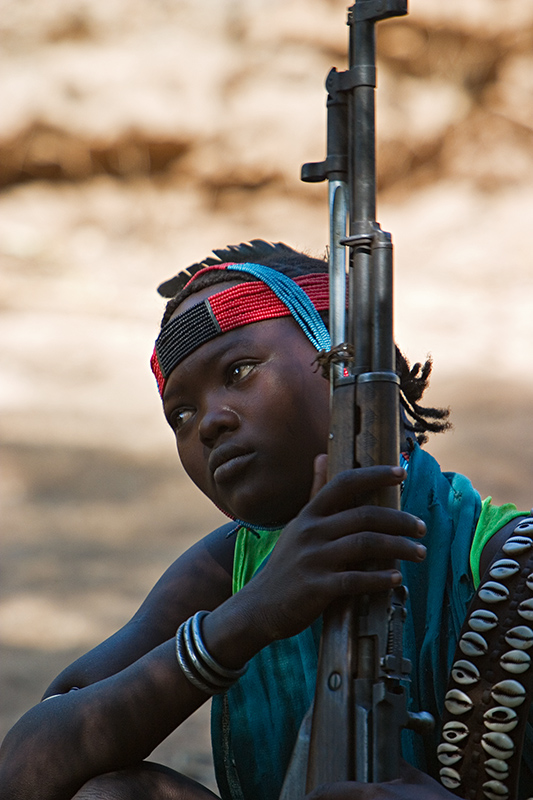 39   Hamar girl performing during bull jump ceremony